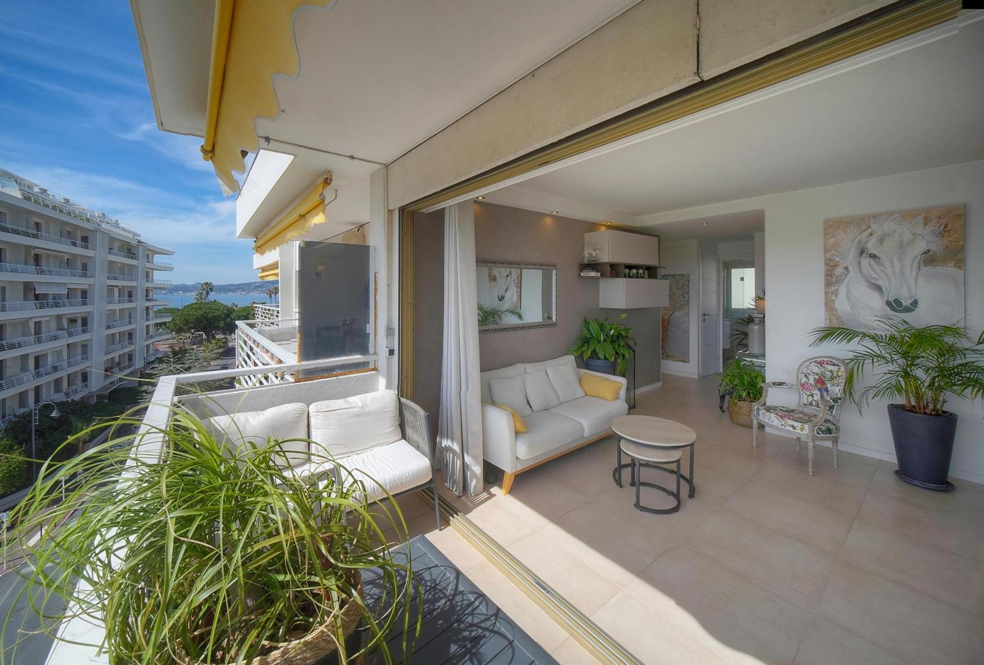 Frgk "Etoile Du Sud Terrasse Vue Mer Palm Beach" Cannes Kültér fotó